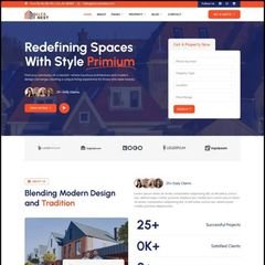 Real estate website template preview